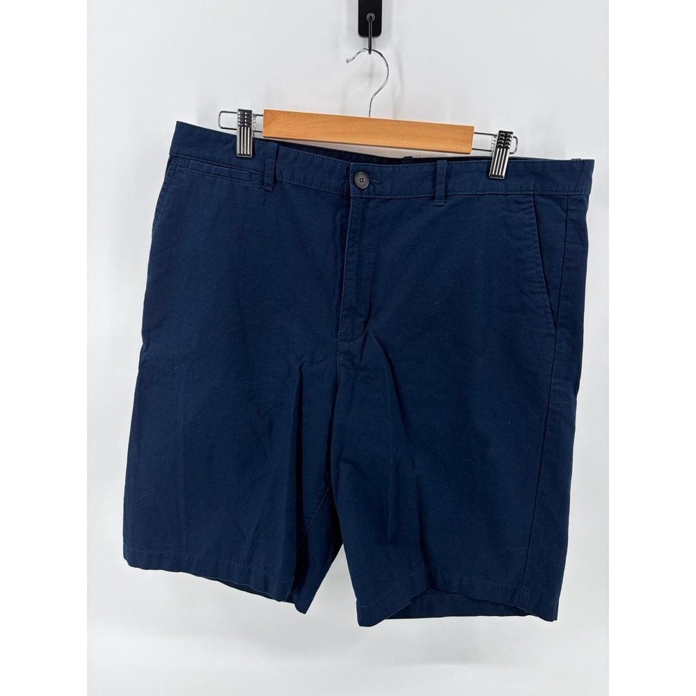 Claiborne Causal/Dress Shorts, 100% Cotton, Navy, Mens Size 36, Pre-Owned